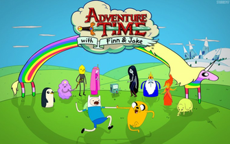 Time Adventure With Finn And Jake Wallpaper