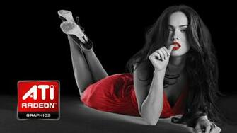 Wallpaper Megan Fox Loves Ati Radeon Notebookre