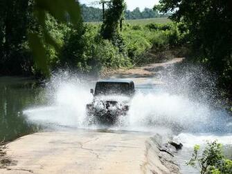 River Crossing In Jeep Wrangler Wallpaper On Wallpapermade