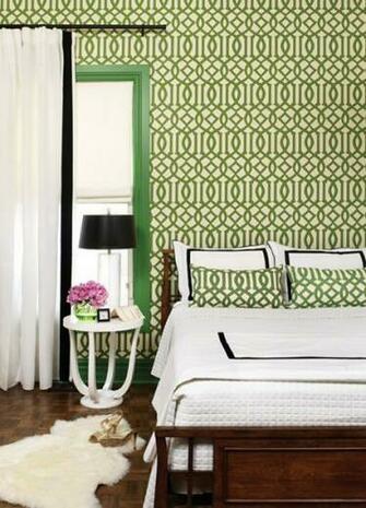 Kelly Wearstler Wallpaper Contemporary Bedroom House Home