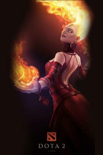 Dota Lina iPhone Wallpaper
