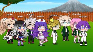 Characters Junko Ibuki Nagito Byako Naegi Chiwaka And Koki Chi