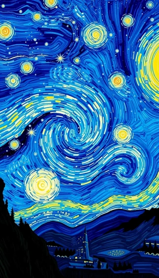 Starry Night Phone Wallpaper