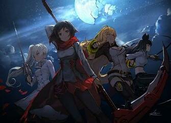 The Moon In Background Rwby Anime Wallpaper