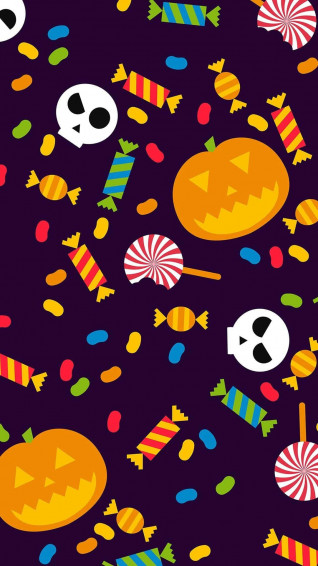 iPhone Cute Halloween Background Wallpaper
