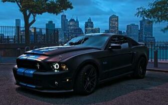 Car Wallpaper Black Ford Mustang Gt In High