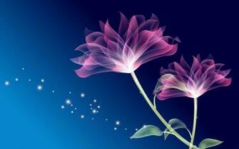 Abstract Flowers Wallpaper