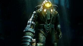 Wallpaper Bioshock Little Sister Big