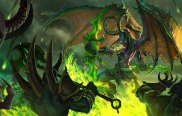 Wallpaper The Game Battle Illidan Demon Wow Stormrage