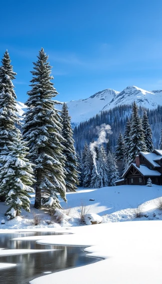 Colorado Winter Scene Computer Wallpaper
