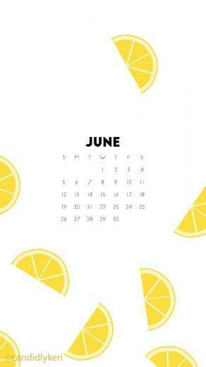 Lemon Fun Lemonade June Calendar Wallpaper For