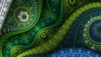 Green Fractal Wallpaper Hq