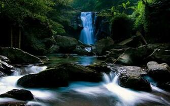 Living Waterfall Wallpaper Nature High Definition