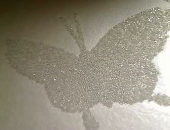Glassbead Wall Belle S Butterfly Glass Bead Wallpaper Pearl Cream