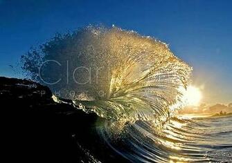 Woww Clark Little Fotografia De Dentro Do Tubo Da Onda