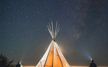 Tipi Camping Pescadero Macbook Air Wallpaper