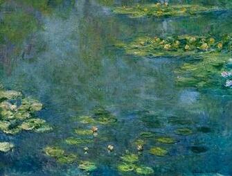Waterlilies Claude Monet As Art Print Or Hand Painted Oil