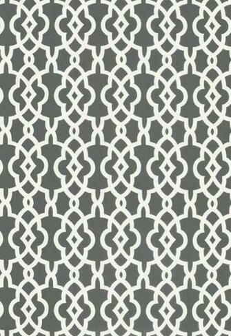 Lattice Wallpaper Smoke Charcoal Gray Contemporary