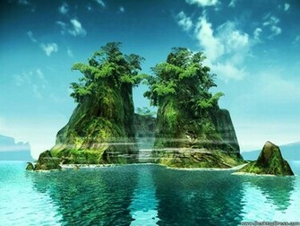 Home Desktop Wallpaper Nature Landscape Background Island