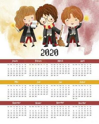Printable Harry Potter One Calendar
