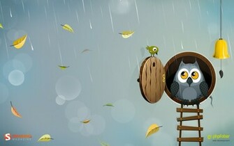 Autumn Owl Desktop Pc And Mac Wallpaper