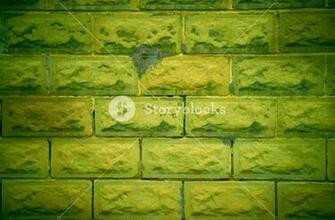 Weathered And Rough Old Lime Green Wall Background Royalty