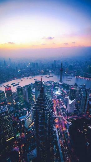 City Town Evenings Beautiful Cities Wallpaper In