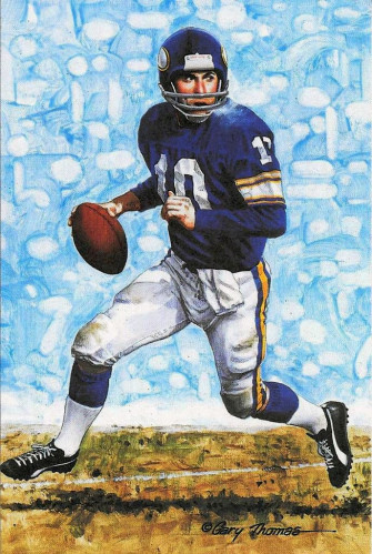 Fran Tarkenton Minnesota Vikings By Gary Thomas