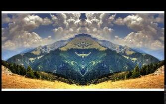 Panorama Surr Aliste Menu Coms Fond Ecran Symetrie Wallpaper Montagne