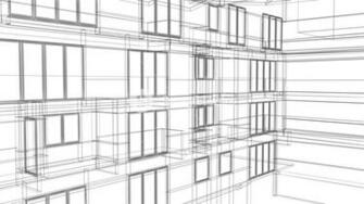 Wire Frame Architectural Background Royalty Stock Image
