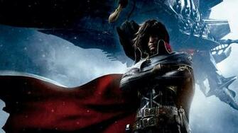 Wallpaper Space Pirate Captain Harlock Spaceship Cover
