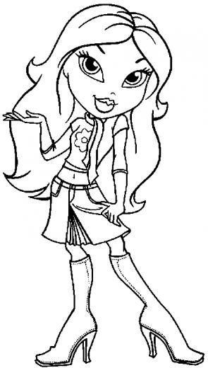 Bratz Coloring S For Kids Printable Pictures