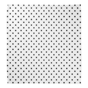 Medium Turquoise And White Polka Dots Bandana