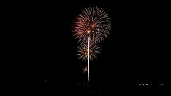 Dark Night Fireworks Background Full HD Wallpaper