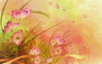 Beautifully Illustrated Vector Flower Background