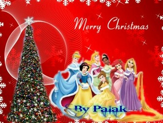Disney Princess Christmas And Wallpaper