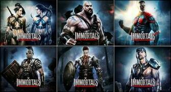 Wwe Immortals Wrestling Fighting Action Warrior Poster Wallpaper