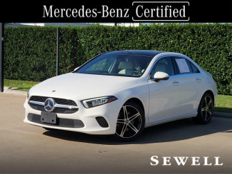 Certified White Mercedes Benz A Class 4matic Sedan For