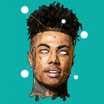 Blueface Illustration Music Interests In Rapper Art