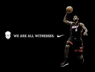 Lebron James We Are All Witnesses Poster Wallpaper