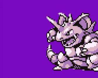 Pokemon Nidoking Purple Background
