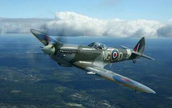 Spitfire Wallpaper HD Supermarine Aircraft Plane Clouds