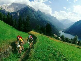 Bicycle Race Wallpaper Stock Photos