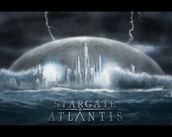 Atlantis In A Storm Stargate Wallpaper