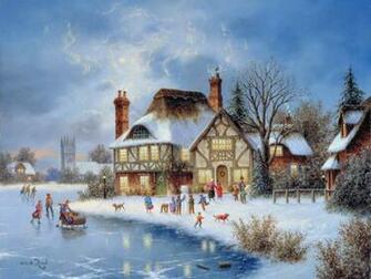 Painting Christmas Desktop Pc And Mac Wallpaper