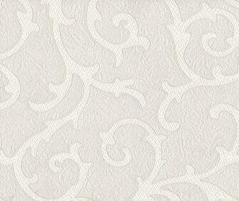Silver And White Wallpaper Rosalyn Scroll