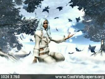 Winter Witch Desktop And Mobile Wallpaper Wallippo