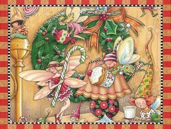 Wallpaper Of The Night Before Christmas Illustration Elf