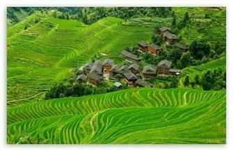 China Scenery Village HD Wallpaper For Standard Fullscreen