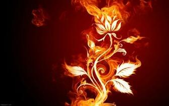 Fire Flower Pixels Wallpaper Tagged Abstract
